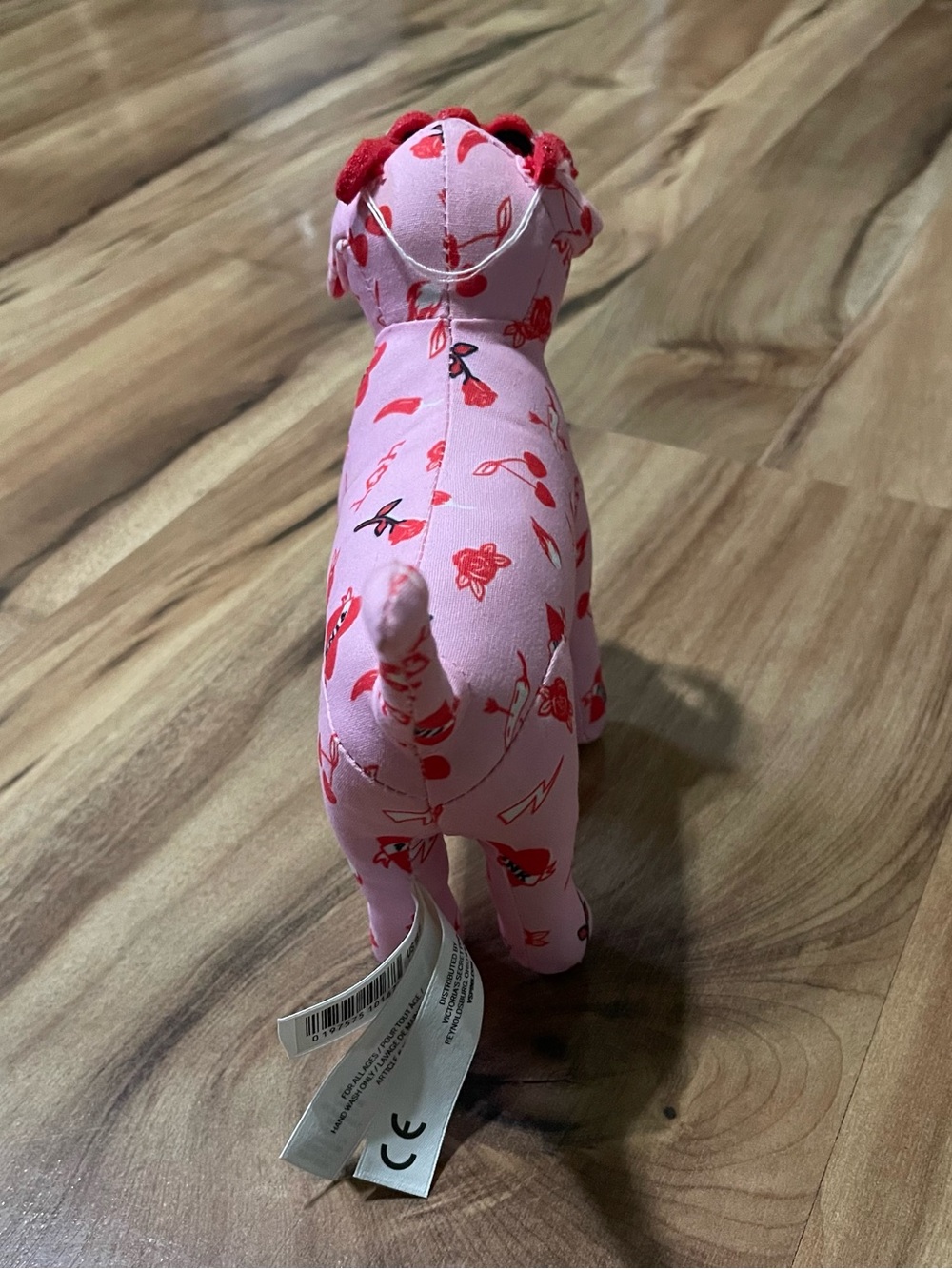 Victoria's Secret PINK Plush Dog Bundle Large Hot Pink PN & Valentine Mini 2pc - Picture 10 of 12